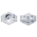 Sterling Silver Earring Post with Sterling Silver Friction Ear Nut - Single Pair